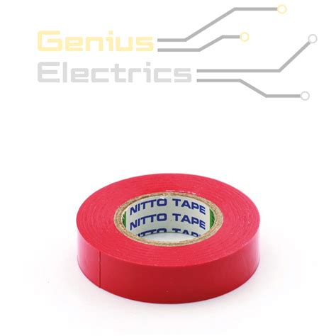 Nitto PVC Isolatie Tape Rood 15mm X 10m Genius Electrics