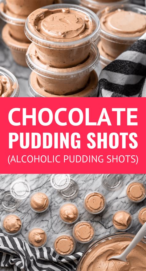 5 Ingredient Basic Chocolate Pudding Shots These Luscious Alcoholic Pudding Shots Are