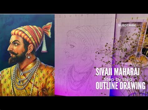 How To Draw Shivaji Maharaj Shivaji Drawing Outline Tutorial Youtube