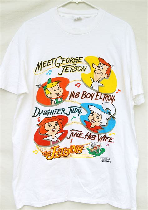 Vtg 90s The Jetsons Tshirt Cartoon Tee Shirt Hanna Barbara 1990 Judy