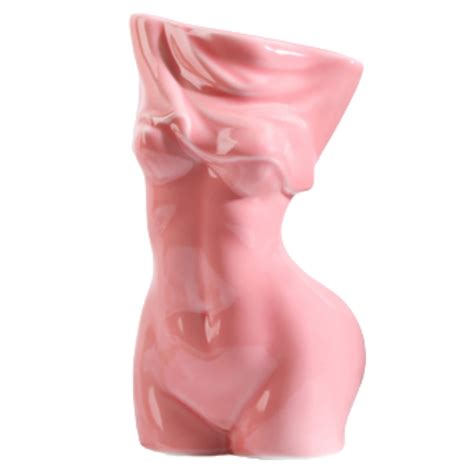 Buy Ceramic Flower Vase 8in X 4in Modern Nude Art Female Body