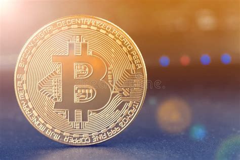 Bitcoin Moneta Fisica Del Pezzo Valuta Di Digital Cryptocurrency Moneta