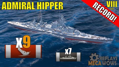 Admiral Hipper 9 Kills 105k Damage World Of Warships Gameplay YouTube