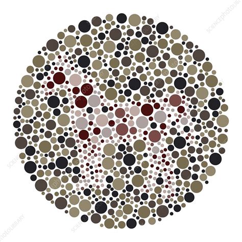 Colour Blindness Test Chart Illustration Stock Image C049 7213