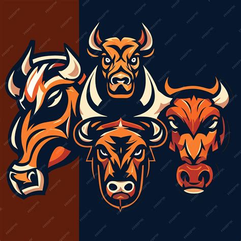 Premium Vector Premium Bull Head Vector Graphics Artistic Icons