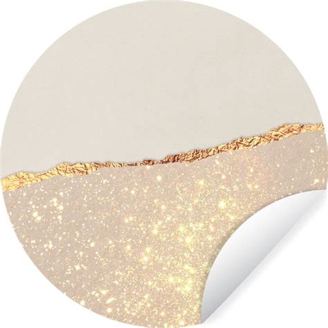 Wallcircle Muurstickers Behangcirkel Goud Roze Glitter Chic