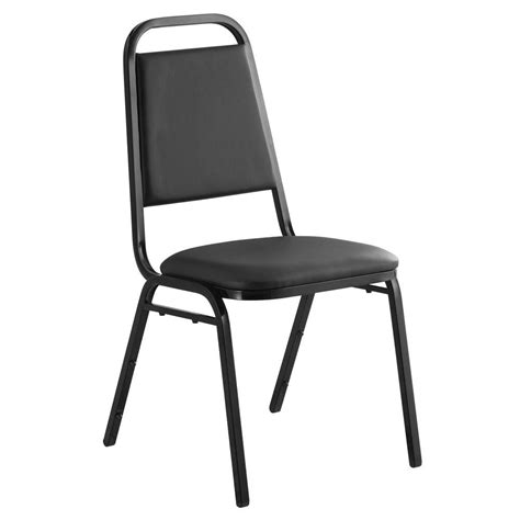 Lancaster Table & Seating Black Stackable Banquet Chair with 1″ Padded Seat – Computer World St ...