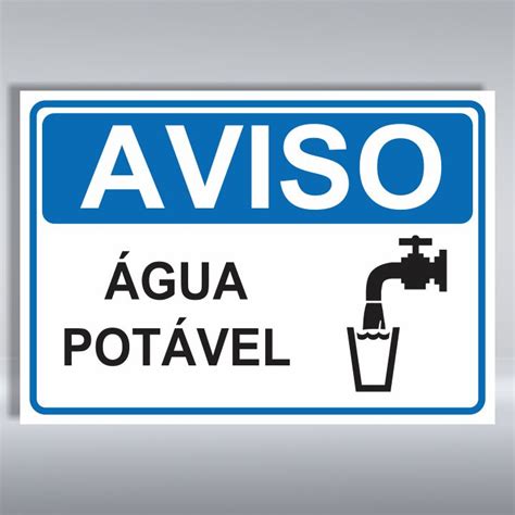 Placa De Aviso Gua Pot Vel