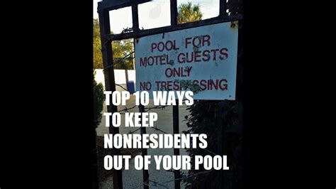 Nonresident Apartment Pool Trespass Youtube