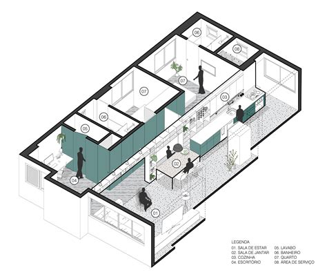 ENTRE Arquitetos Apartamento Itapicuru Apresentação de design de