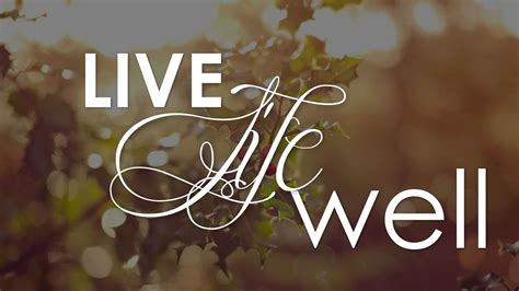 Live Life Well Tillsonburg Alliance Church