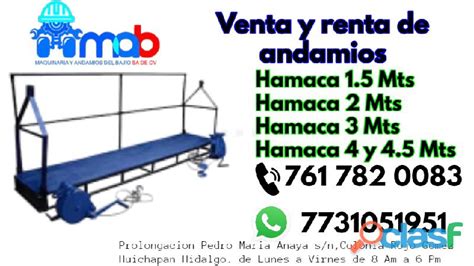 Venta y renta de andamios hamacas en Querétaro Clasf servicios