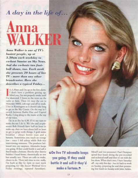 Anna Walker Sky Tv Presenter In The Nineties R Oldschoolhot