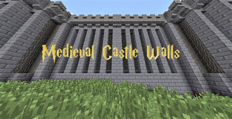 Medieval Castle Walls Minecraft Project