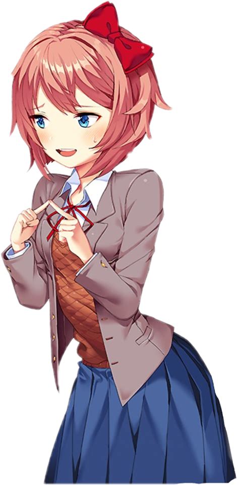 Download Sayori Transparent  Transparent Library Doki Doki