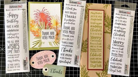 How To Use Darkroom Door Sentiment Stamps Card Making Tutorials