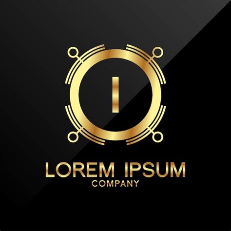 Lettre Couronne Golden Logo Design Premium Vecteur Premium