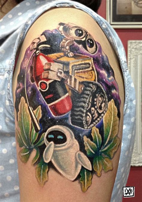 Wall E Eve Frene Coloring Tattoo Artist Umut Al Esk TR Word Tattoos