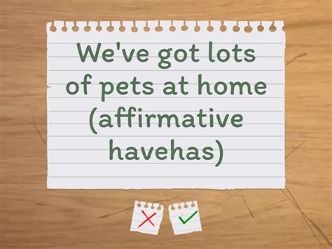 Have got VS have/has - Flash cards