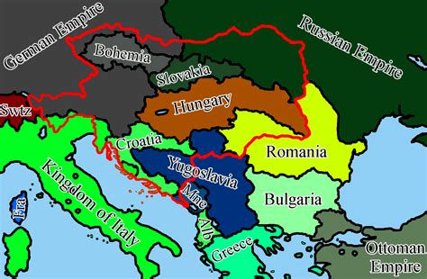 What If Austria Hungary Was Partitioned In 1914 Rimaginarymaps