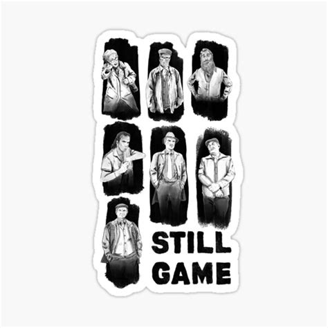 "Still Game Characters" Sticker for Sale by amymojo | Redbubble