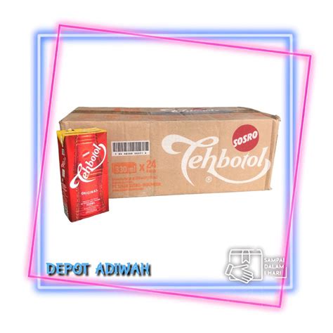 Jual Teh Botol Sosro Kotak 330ml Per Karton Isi 24pcs Shopee Indonesia