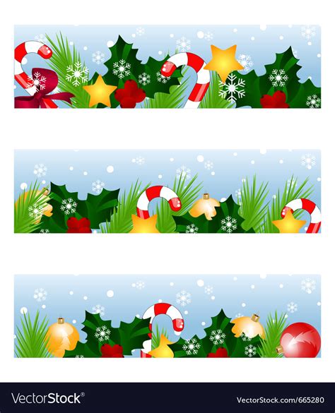 Christmas banners Royalty Free Vector Image - VectorStock