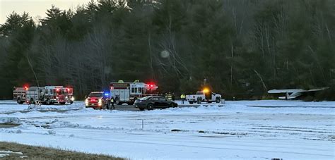 Single Engine Plane Crashes At A Small New Hampshire Airport And No Injuries Are Reported What