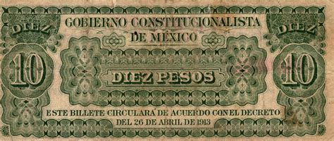 Pesos Gobierno Constitucionalista De Mexico Municipality Of