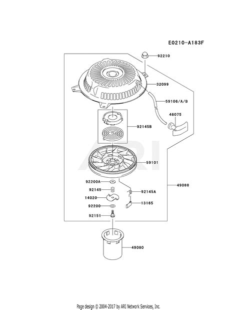 Kawasaki Fh541v Bs21 4 Stroke Engine Fh541v Parts Diagram For Starter