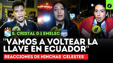 Hinchas De SPORTING CRISTAL Reaccionan A DERROTA Frente A EMELEC En La