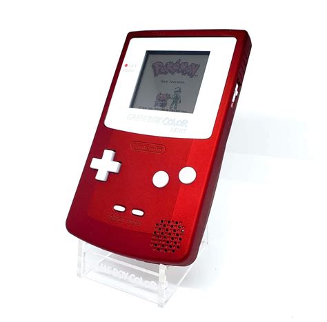 Nintendo Gameboy Color Light Scarlet Rot Gameboy Customs