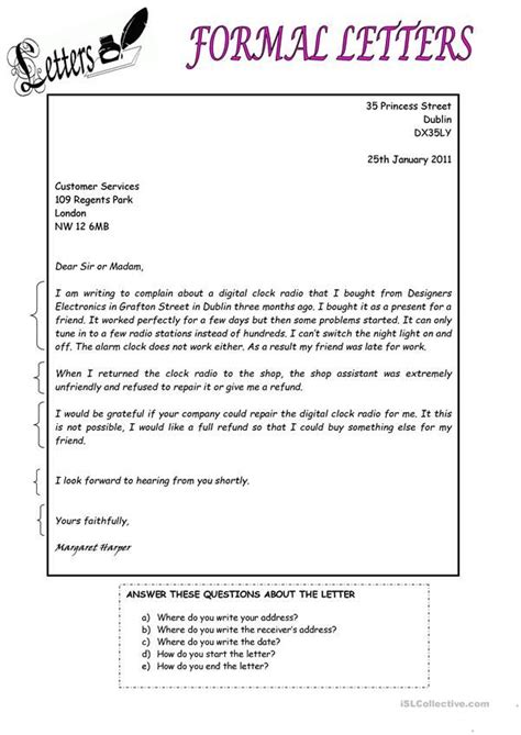 A Formal Letter Is Shown In This Format And It Appears To Be Written