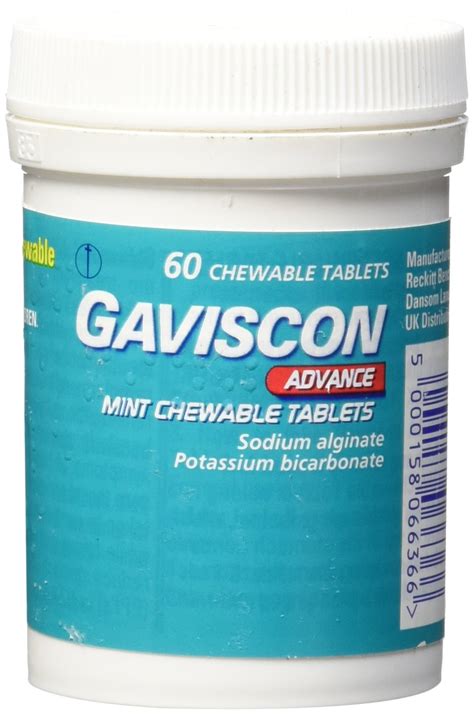 Amazon Gaviscon Antacid Extra Strength Cherry Chewable Tablets