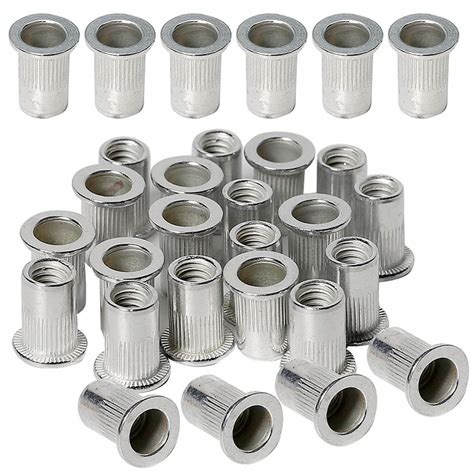 Sae 14 20 Aluminum Rivet Nut Threaded Rivet Insert Nuts Nutsert