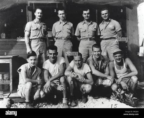 This Image Showcases The Crew Of The Enola Gay The Aircraft Responsible For Dropping The First