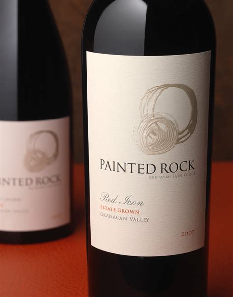 Cf Napa Brand Design Painted Rock Wine Packaging Design Logo