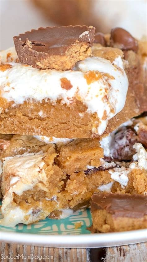 Reese S Fluffernutter Bars Dessert Bar Recipe Desserts Peanut