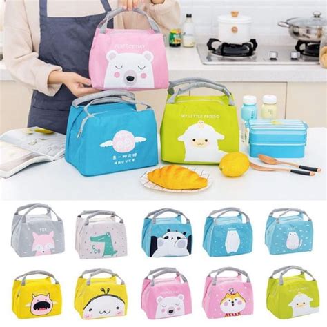 Jual Tas Bekal Makan Anak Lunch Bag Karakter Motif Lucu Cooler Bag ASI