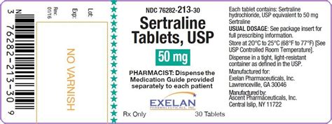 Sertraline - FDA prescribing information, side effects and uses