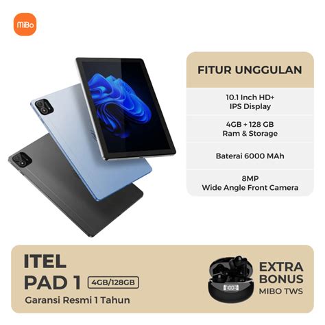 Jual Itel Pad Gb Hd Ips Screen Mah Garansi Resmi