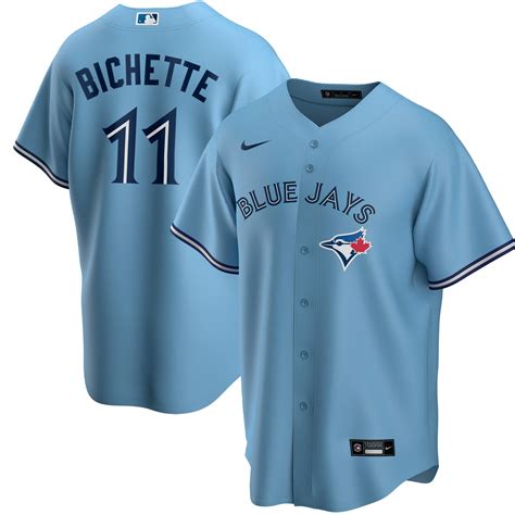 Mens Toronto Blue Jays Bo Bichette Nike Powder Blue Alternate Replica