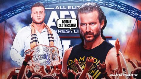 Aew All In Adam Cole And Mjf Double Clothesline Their Way To Ring Of