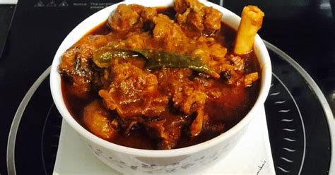 Spicy Mutton Curry In The Traditional Goan Recheado Masala Recipe By