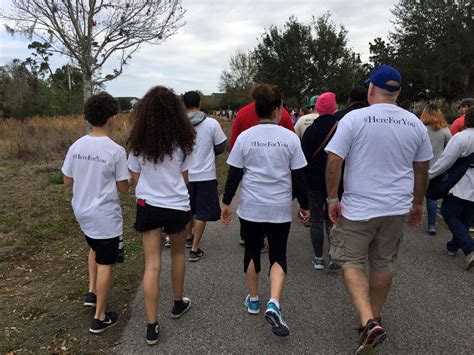 Volunteers are joining the american suicide foundation for the walk 14