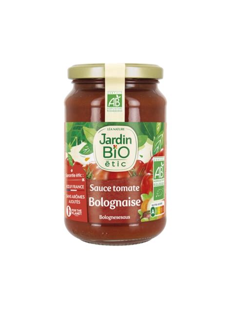 Sauce Tomate Bolognaise au Bœuf JARDIN BIO ÉTIC