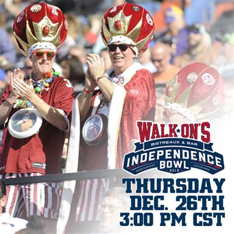 2019 Walk Ons Independence Bowl Set For Dec 26 Shreveports Secrets