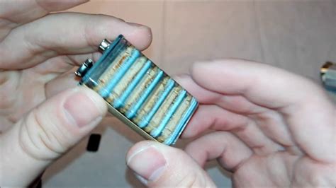 The Inside Of A 9 Volt Battery