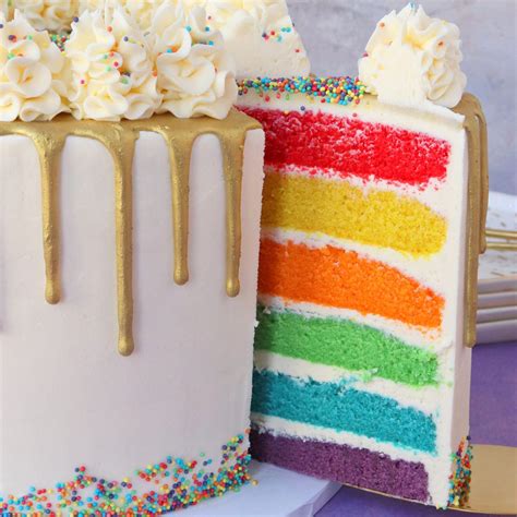 Rainbow Drip Cake The Baking Explorer