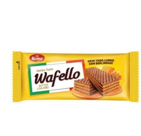 Wafello Coklat Wafer Isi Chocolate Butter Caramel Gr Lazada